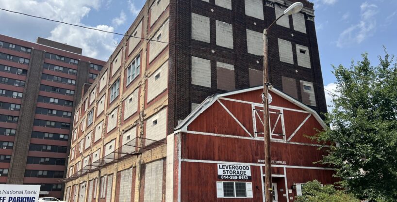 Front view Of 3 STORY BUILDING 40K SF OPEN SPACE IN DOWNTOWN JOHNSTOWN!