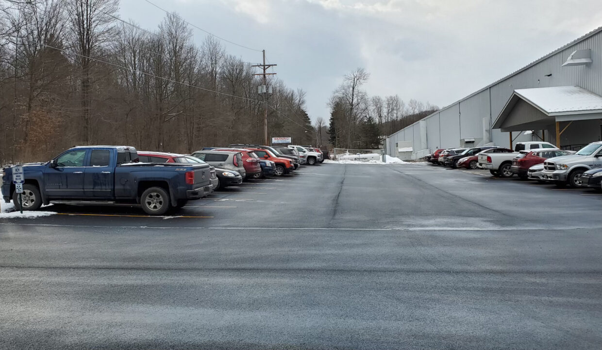 Sidman warehouse carpark view 1
